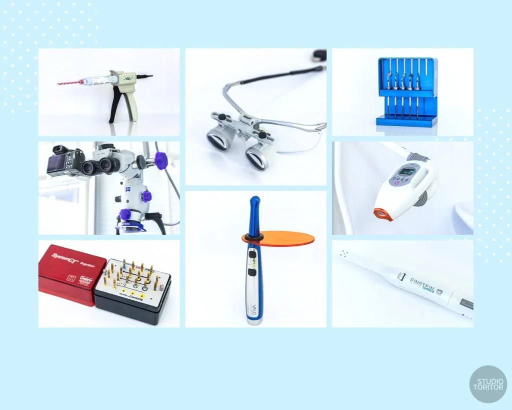 クリニックのホームページ掲載用医療機器・歯科器具・検査機材の白バック撮影（ブツ撮り）